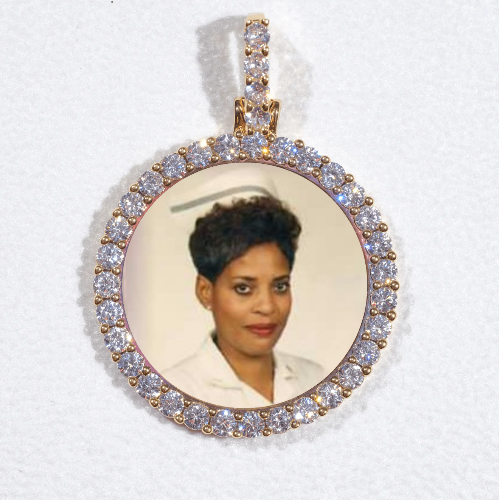 3D CIRCLE CUSTOM PICTURE PENDANT SMALL SIZE