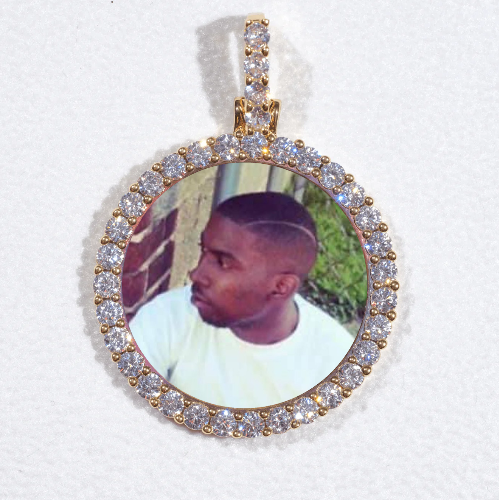 3D CIRCLE CUSTOM PICTURE PENDANT SMALL SIZE