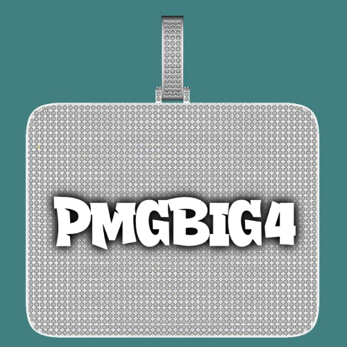 CUSTOM LETTER NECKLACE 3D BIG SQUARE