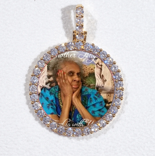 3D CIRCLE CUSTOM PICTURE PENDANT SMALL SIZE