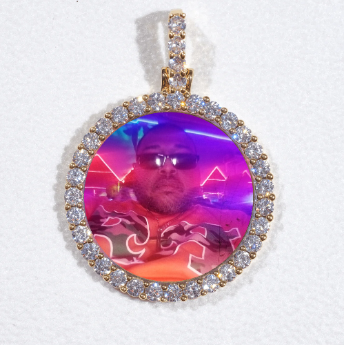3D CIRCLE CUSTOM PICTURE PENDANT SMALL SIZE