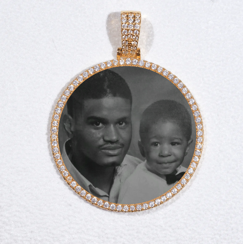 MEDIUM 3D CIRCLE CUSTOM PICTURE PENDANT