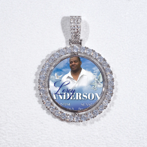 3D Spinning 2-Faced Custom Picture Pendant