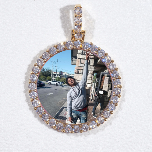 3D CIRCLE CUSTOM PICTURE PENDANT SMALL SIZE