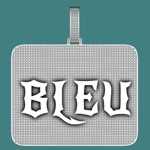 CUSTOM LETTER NECKLACE 3D BIG SQUARE