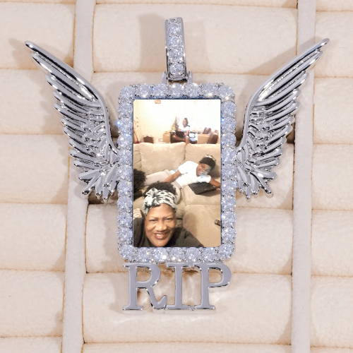 RIP WING 3D CUSTOM PICTURE PENDANT