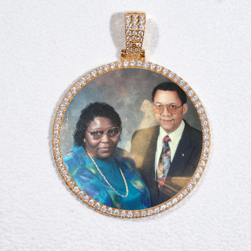 MEDIUM 3D CIRCLE CUSTOM PICTURE PENDANT