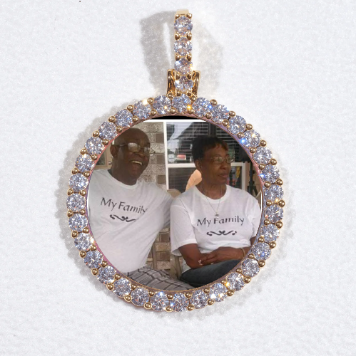 3D CIRCLE CUSTOM PICTURE PENDANT SMALL SIZE