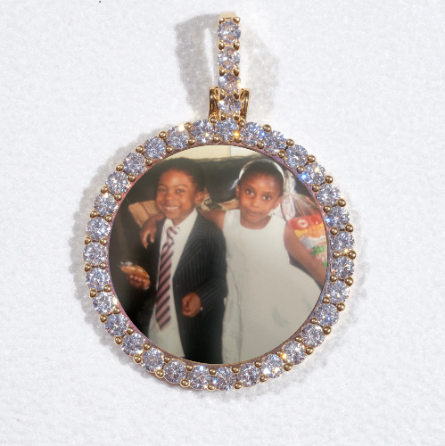 3D CIRCLE CUSTOM PICTURE PENDANT SMALL SIZE