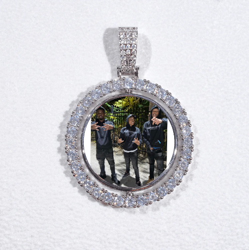 3D Spinning 2-Faced Custom Picture Pendant