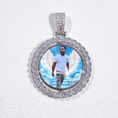 3D Spinning 2-Faced Custom Picture Pendant