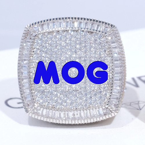 CUSTOM LETTER 3D ICED RING