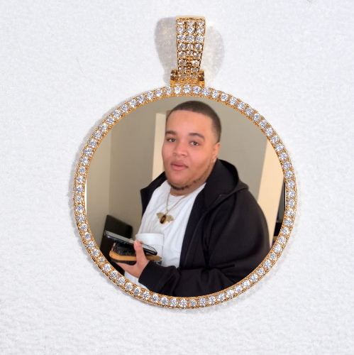 MEDIUM 3D CIRCLE CUSTOM PICTURE PENDANT