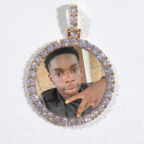 3D CIRCLE CUSTOM PICTURE PENDANT SMALL SIZE