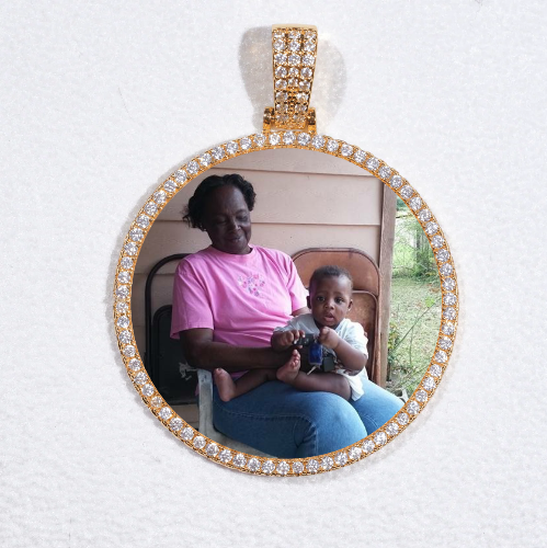 MEDIUM 3D CIRCLE CUSTOM PICTURE PENDANT