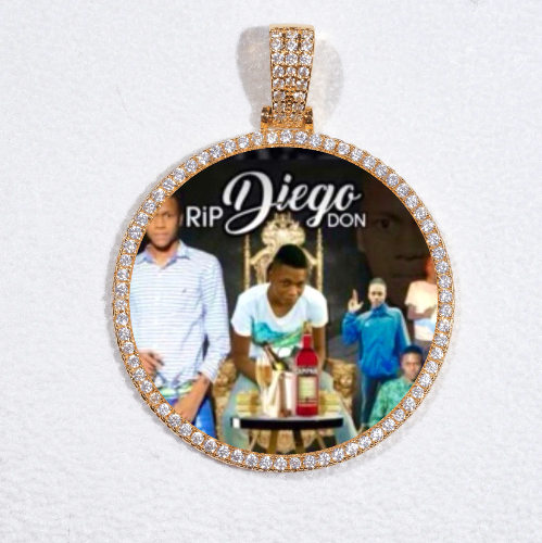 MEDIUM 3D CIRCLE CUSTOM PICTURE PENDANT