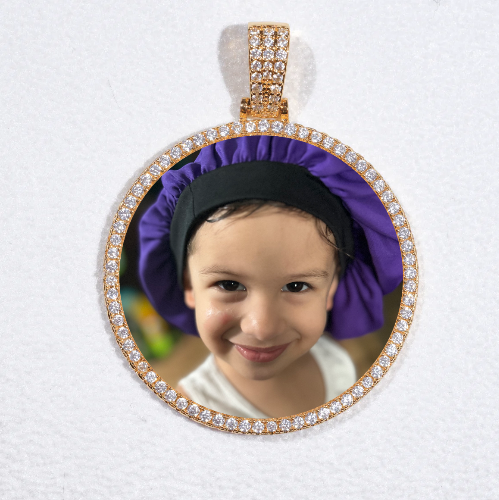 MEDIUM 3D CIRCLE CUSTOM PICTURE PENDANT