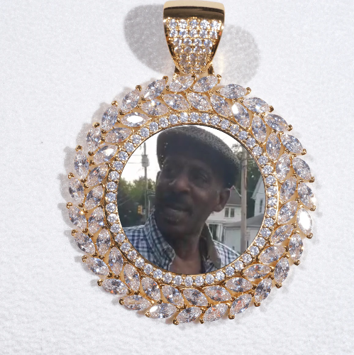 Large 3D Wheat Ear Custom Picture Pendant