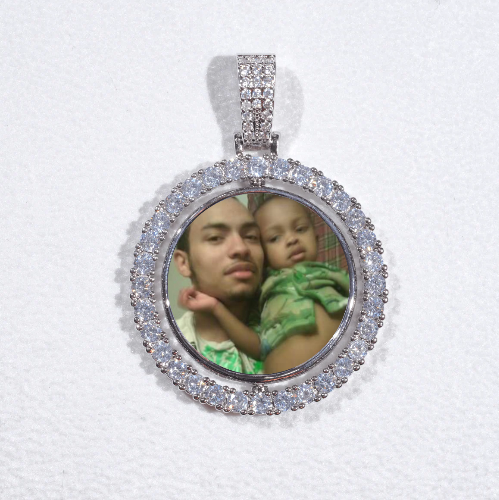 3D Spinning 2-Faced Custom Picture Pendant