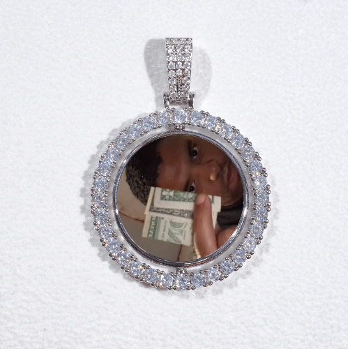 3D Spinning 2-Faced Custom Picture Pendant