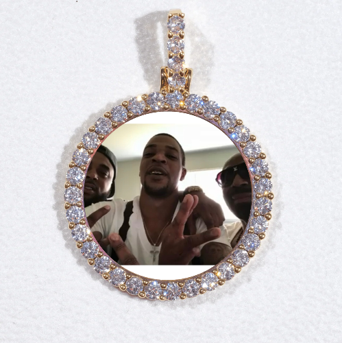 3D CIRCLE CUSTOM PICTURE PENDANT SMALL SIZE