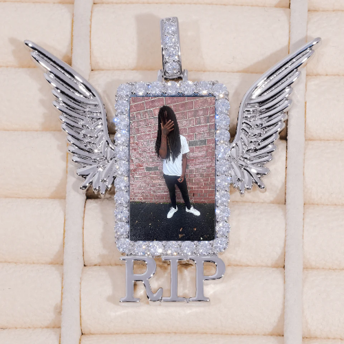 RIP WING 3D CUSTOM PICTURE PENDANT