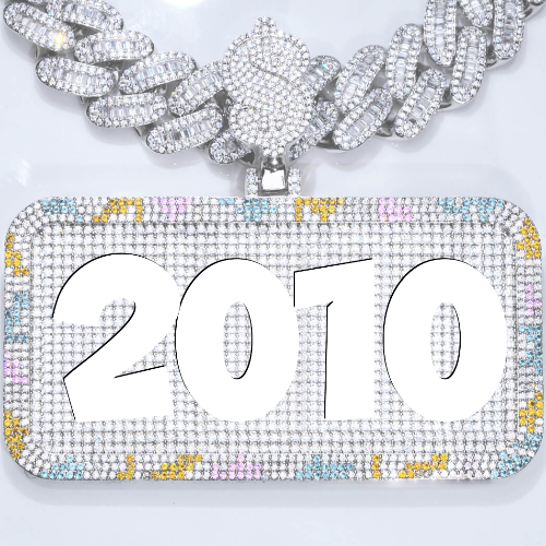 CUSTOM LETTER NECKLACE 3D COLORFUL SQUARE