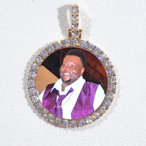 3D CIRCLE CUSTOM PICTURE PENDANT SMALL SIZE
