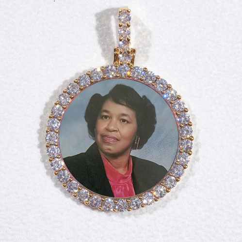 3D CIRCLE CUSTOM PICTURE PENDANT SMALL SIZE