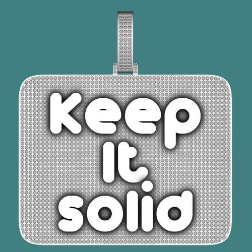 CUSTOM LETTER NECKLACE 3D BIG SQUARE