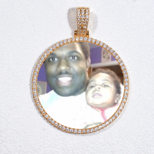 MEDIUM 3D CIRCLE CUSTOM PICTURE PENDANT