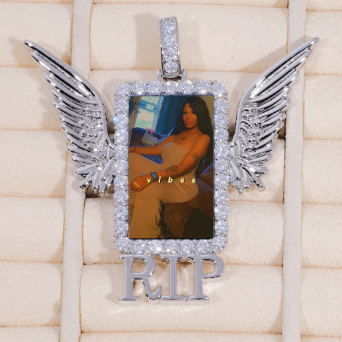 RIP WING 3D CUSTOM PICTURE PENDANT