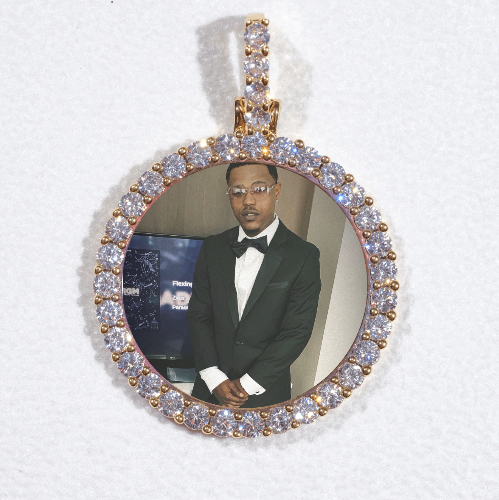 3D CIRCLE CUSTOM PICTURE PENDANT SMALL SIZE