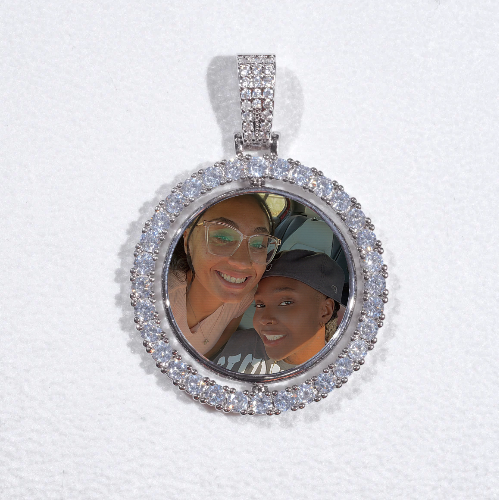 3D Spinning 2-Faced Custom Picture Pendant