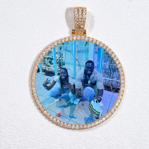 MEDIUM 3D CIRCLE CUSTOM PICTURE PENDANT