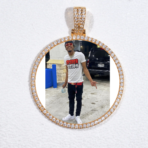 MEDIUM 3D CIRCLE CUSTOM PICTURE PENDANT