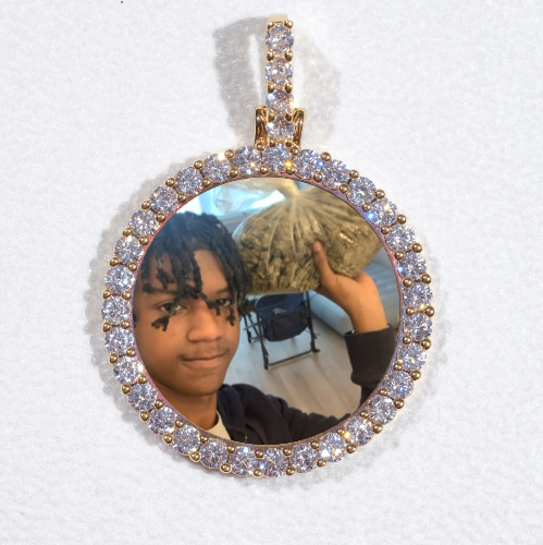 3D CIRCLE CUSTOM PICTURE PENDANT SMALL SIZE