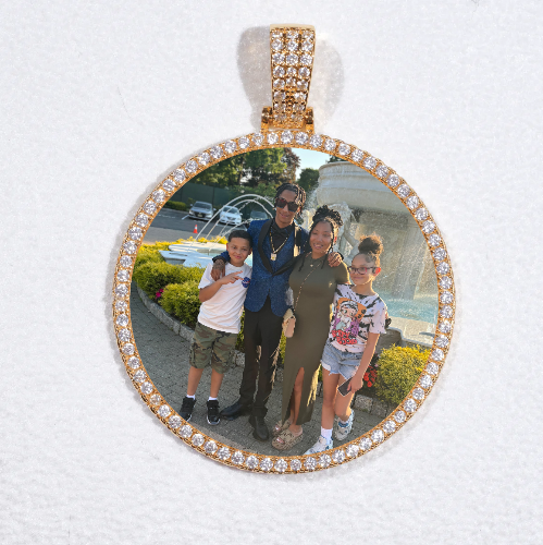 MEDIUM 3D CIRCLE CUSTOM PICTURE PENDANT