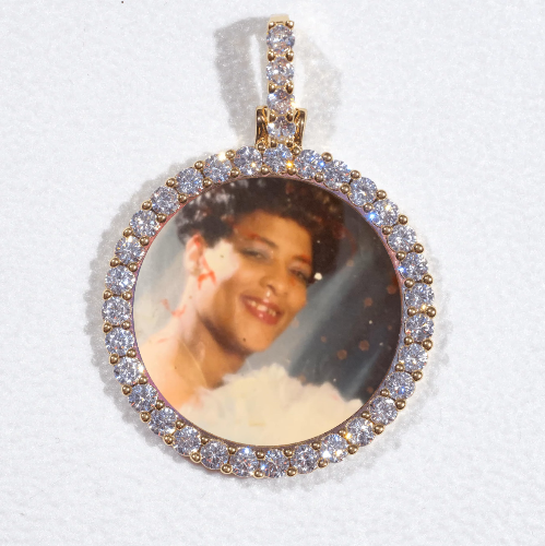 3D CIRCLE CUSTOM PICTURE PENDANT SMALL SIZE