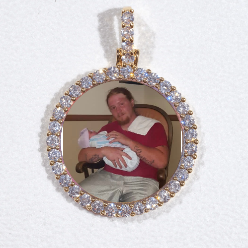 3D CIRCLE CUSTOM PICTURE PENDANT SMALL SIZE