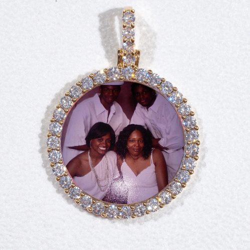 3D CIRCLE CUSTOM PICTURE PENDANT SMALL SIZE