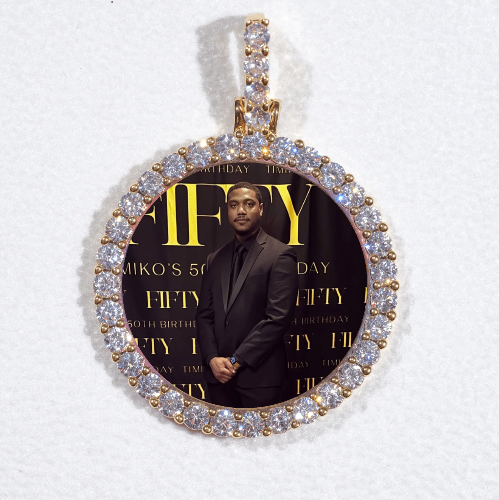 3D CIRCLE CUSTOM PICTURE PENDANT SMALL SIZE