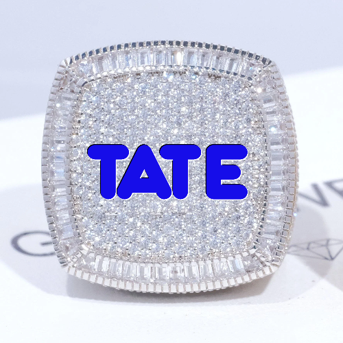 CUSTOM LETTER 3D ICED RING