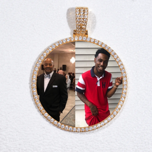 MEDIUM 3D CIRCLE CUSTOM PICTURE PENDANT