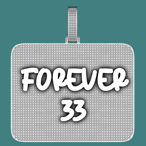 CUSTOM LETTER NECKLACE 3D BIG SQUARE