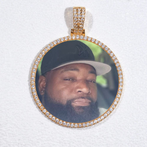 MEDIUM 3D CIRCLE CUSTOM PICTURE PENDANT
