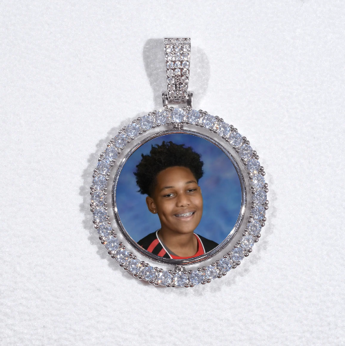 3D Spinning 2-Faced Custom Picture Pendant