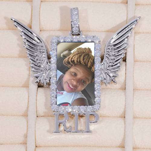 RIP WING 3D CUSTOM PICTURE PENDANT
