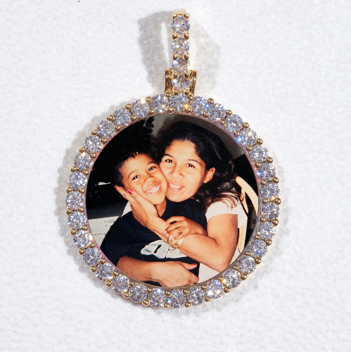 3D CIRCLE CUSTOM PICTURE PENDANT SMALL SIZE