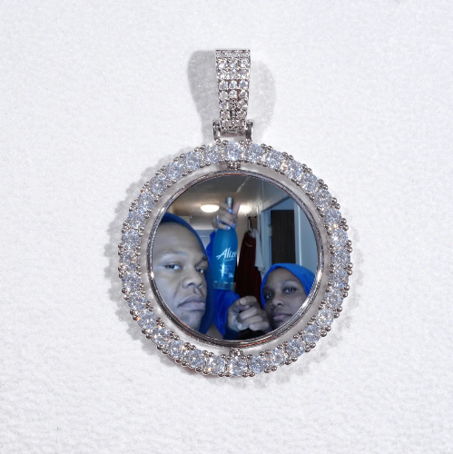 3D Spinning 2-Faced Custom Picture Pendant